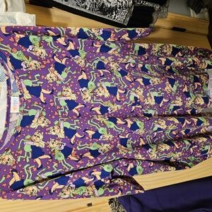 Colorful Cartoon Print Dress